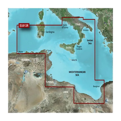 Garmin Italy Southwest and Tunisia Charts BlueChart g3 | HXEU013R | microSD/SD