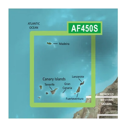 Garmin Madeira and Canary Islands Charts BlueChart g3 Vision | VAF450S | microSD/SD