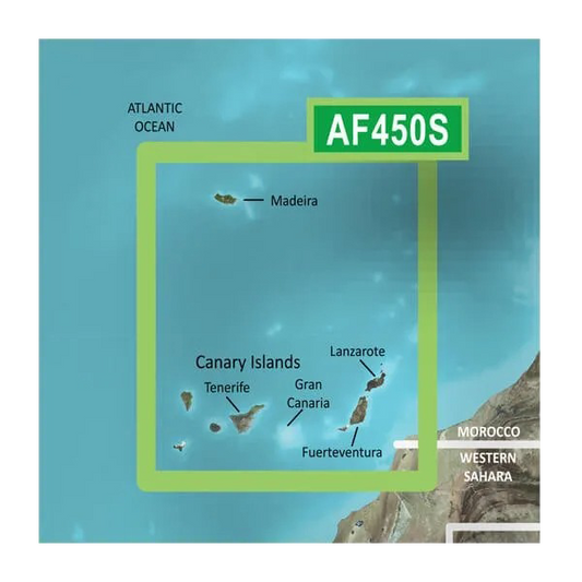 Garmin Madeira and Canary Islands Charts BlueChart g3 Vision | VAF450S | microSD/SD