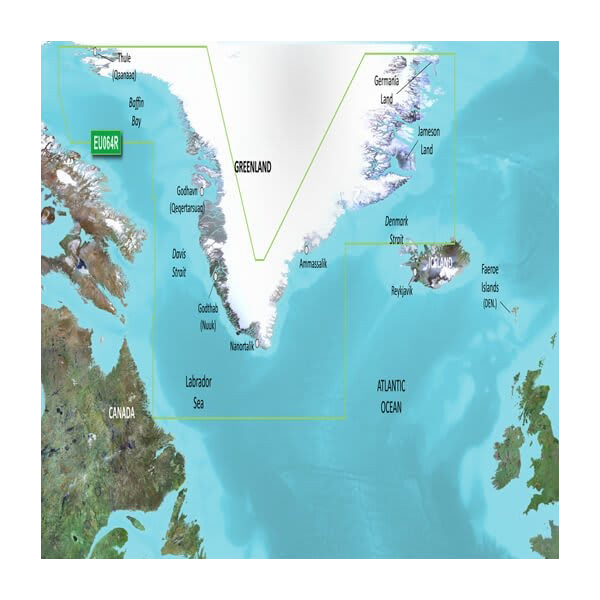 Garmin Greenland Charts BlueChart g3 Vision | VEU064R | microSD/SD