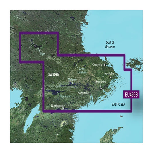 Garmin Sweden, Stockholm and Malaren Charts BlueChart g3 Vision | VEU469S | Download