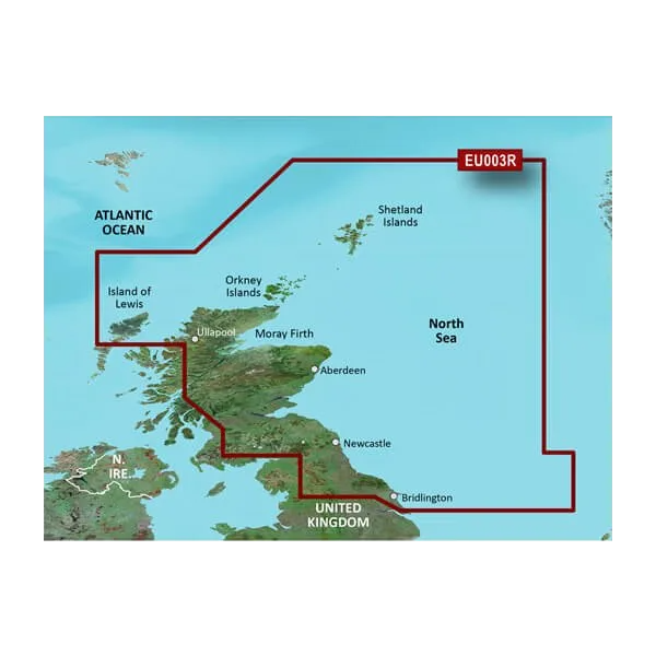 Garmin Great Britain, Northeast Charts BlueChart g3 Vision | VEU003R | microSD/SD