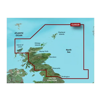 Garmin Great Britain, Northeast Charts BlueChart g3 Vision | VEU003R | microSD/SD