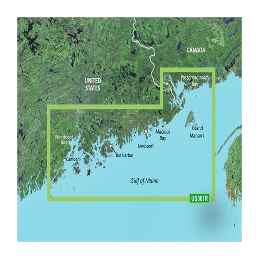 Garmin U.S., Maine, North Coastal Charts BlueChart g3 Vision | VUS001R | microSD/SD