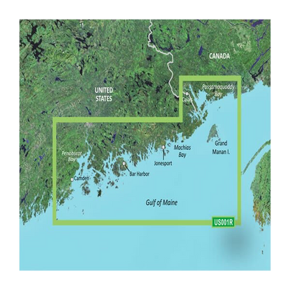 Garmin U.S., Maine, North Coastal Charts BlueChart g3 Vision | VUS001R | microSD/SD