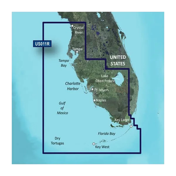 Garmin U.S., Southwest Florida Coastal Charts BlueChart g3 Vision | VUS011R | microSD/SD