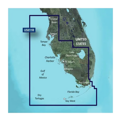 Garmin U.S., Southwest Florida Coastal Charts BlueChart g3 Vision | VUS011R | microSD/SD