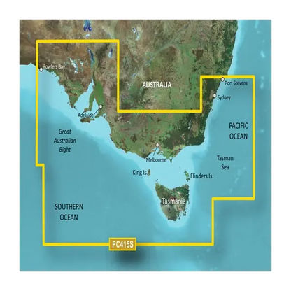 Garmin Australia, Port Stephens to Fowlers Bay Coastal Charts BlueChart g3 Vision | VPC415S | microSD/SD