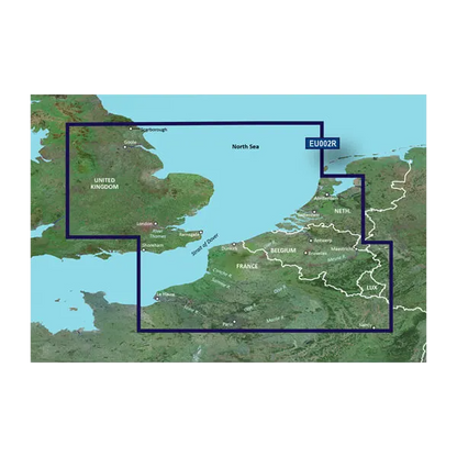 Garmin Great Britain Southeast to Belgium and Luxembourg Charts BlueChart g3 Vision | VEU002R | microSD/SD