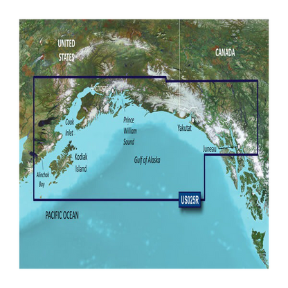 Garmin U.S., Alaska, Anchorage to Juneau Coastal Charts BlueChart g3 Vision | VUS025R | microSD/SD