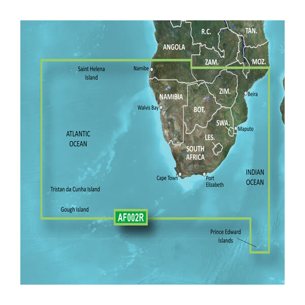 Garmin Africa, Southern Coastal and Inland Charts BlueChart g3 Vision | VAF002R | microSD/SD