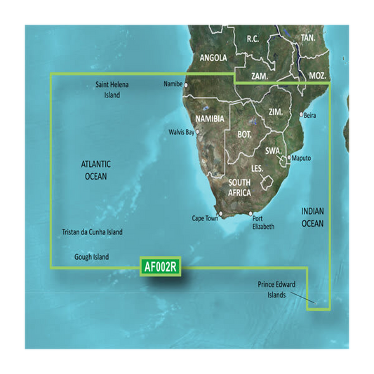 Garmin Africa, Southern Coastal and Inland Charts BlueChart g3 | HXAF002R | microSD/SD