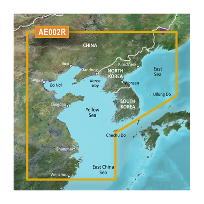 Garmin Yellow Sea Coastal Charts BlueChart g3 Vision | VAE002R | microSD/SD