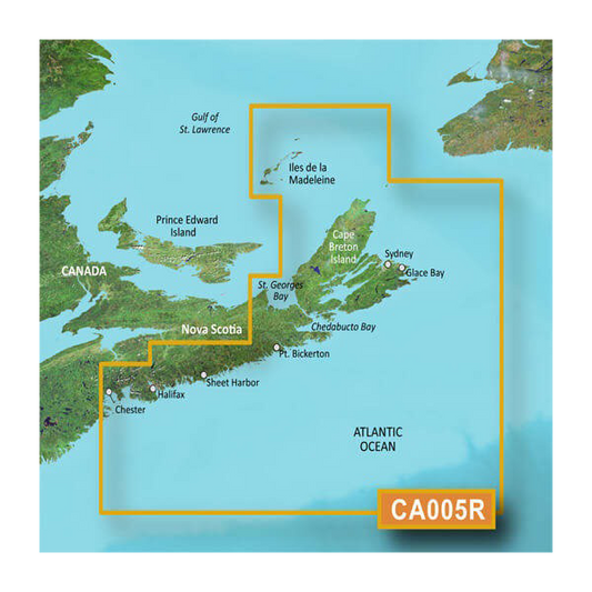 Garmin Canada, Halifax to Cape Breton Charts BlueChart g3 Vision | VCA005R | microSD/SD