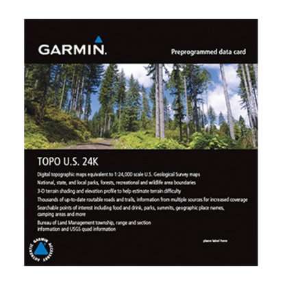 Garmin TOPO U.S. 24K West microSD Card