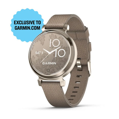 Garmin Lily 2 Classic Crème Or avec Bracelet en Nylon Café (010-02839-14)