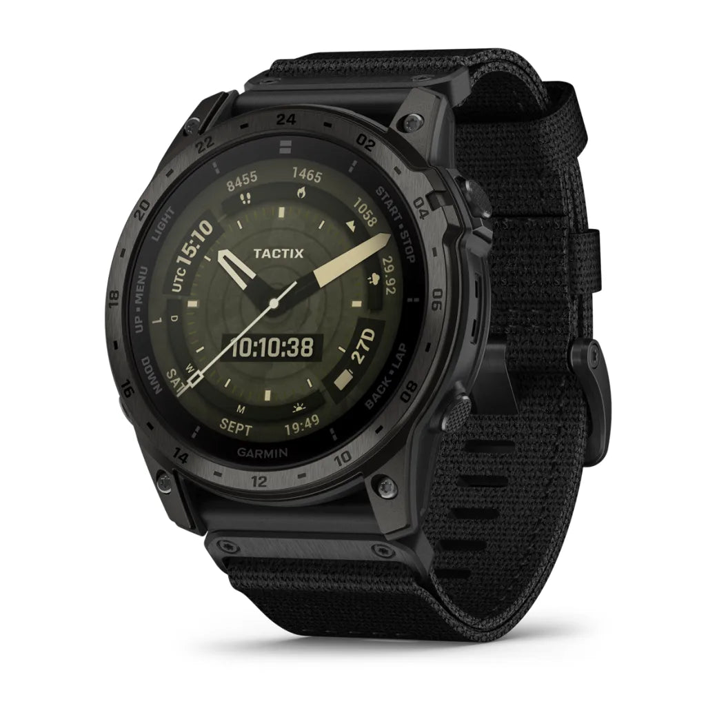 Montre GPS tactique haut de gamme Garmin Tactix 7, édition AMOLED avec écran couleur adaptatif (010-02931-00)