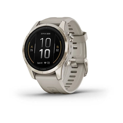 Garmin Epix Pro (Gen 2), edición zafiro de 42 mm, dorado suave con correa color arena claro (010-02802-10)