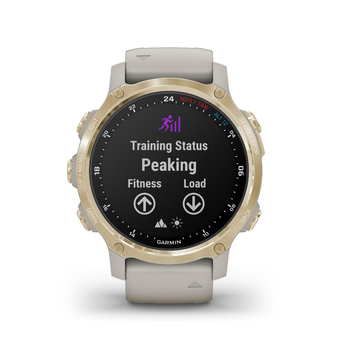 Garmin Descent Mk2S, Light Gold with Light Sand Silicone Band