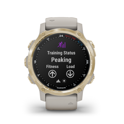 Garmin Descent Mk2S, Light Gold with Light Sand Silicone Band