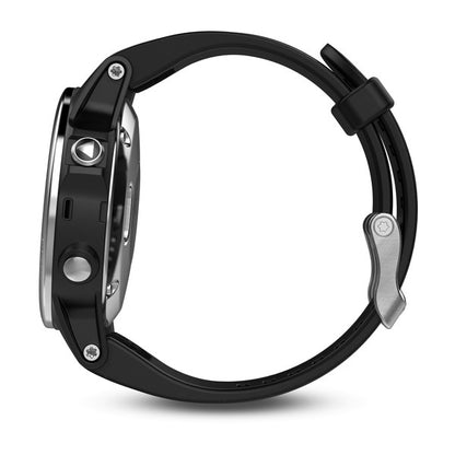 Garmin Fenix 5S Silver with Black Band - Factory Refurbished