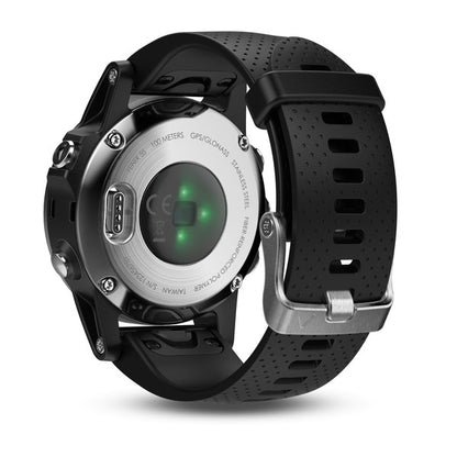 Garmin Fenix 5S Silver with Black Band - Factory Refurbished