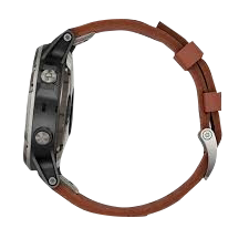 Garmin D2 Delta Aviator, bracelet en cuir marron, montre intelligente GPS pour pilotes (010-01988-30)