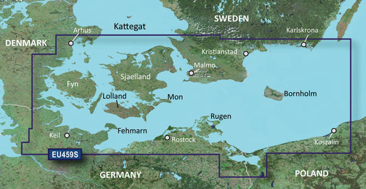 Garmin Arhus to Kiel and Koszalin Charts BlueChart g3 Vision | VEU459S | microSD/SD