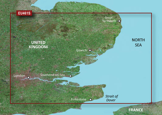 Garmin Great Britain, Thames Estuary Charts BlueChart g3 Vision | VEU461S | microSD/SD