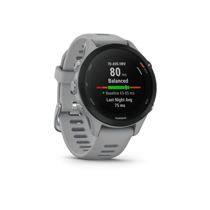 Garmin Forerunner 255S, reloj inteligente con GPS y pantalla táctil en color gris polvoriento para corredores (010-02641-02)