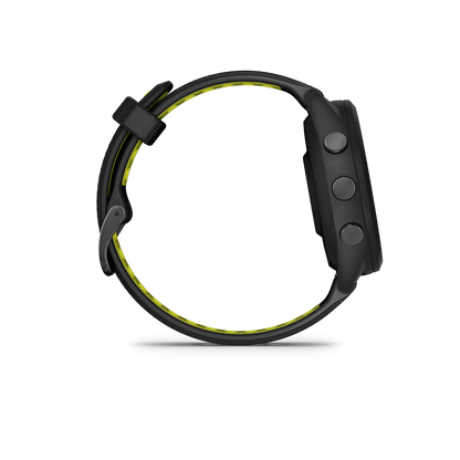 Garmin Forerunner 265S - Black Bezel and Case with Black/Amp Yellow Silicone Band