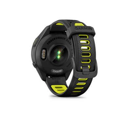 Garmin Forerunner 265S - Black Bezel and Case with Black/Amp Yellow Silicone Band