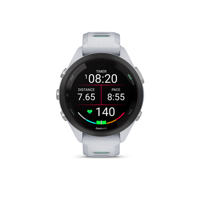 Garmin Forerunner 265S - Black Bezel with Whitestone Case and Whitestone/Neo Tropic Silicone Band