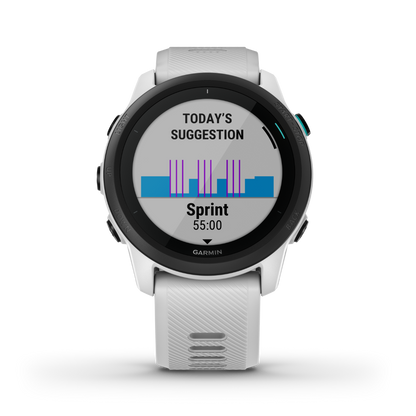 Garmin Forerunner 745, Whitestone, reloj inteligente con GPS para corredores (reacondicionado certificado por Garmin)