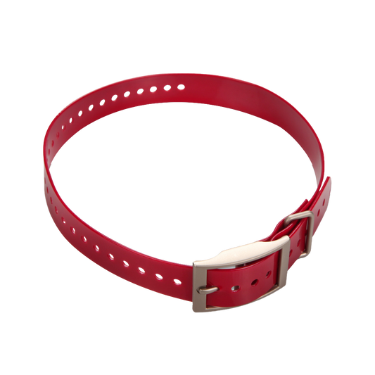 Garmin 1-inch Collar Strap (Red, Square Buckle)