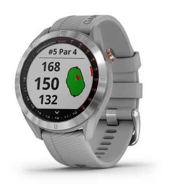 Garmin Approach S40 Stainless w/ Gray Band