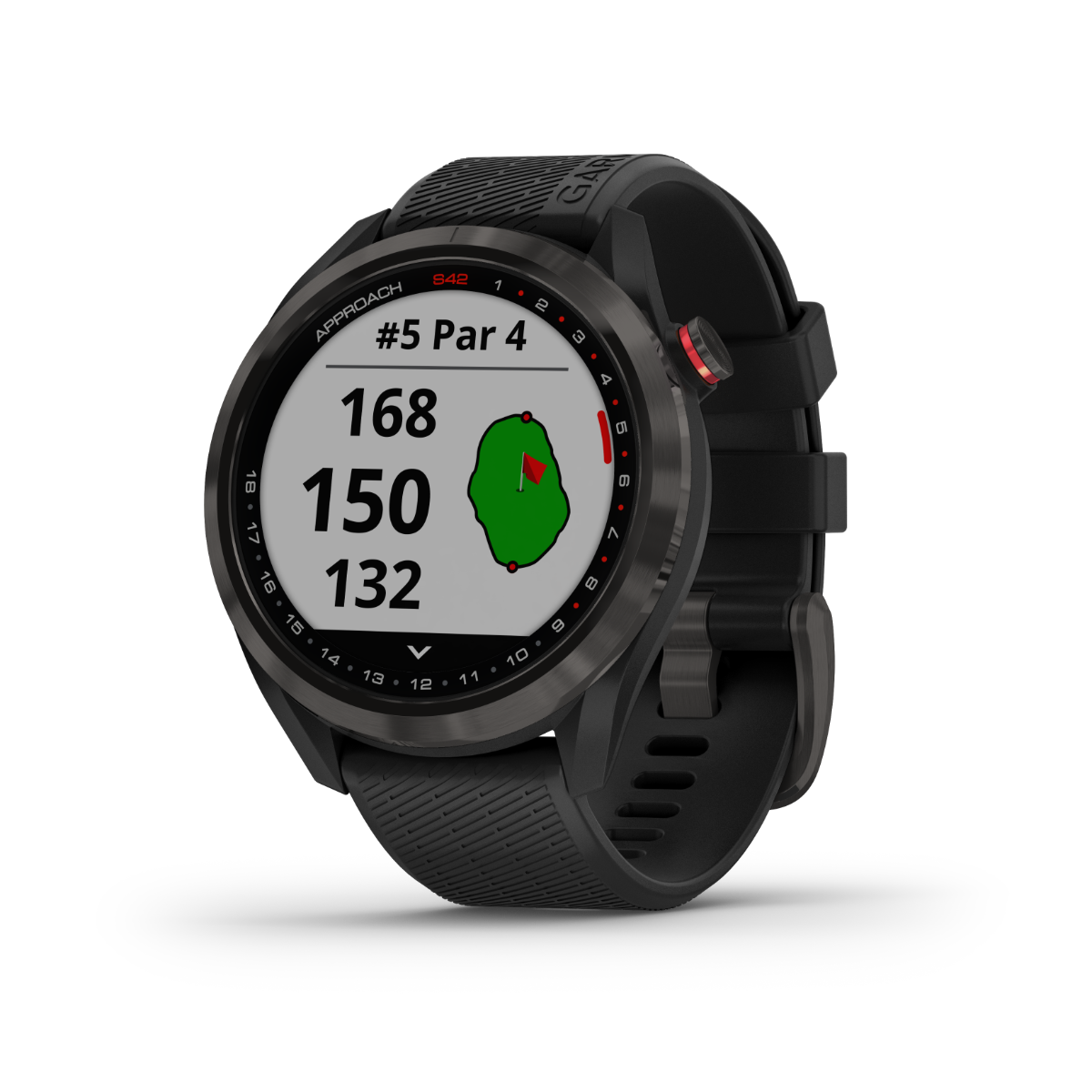 Garmin Approach S42 - Gunmetal with Black Band