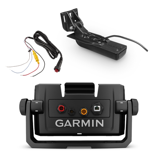 Garmin ECHOMAP UHD 6Xcv Boat Kit, Includes GT24HW-TM Transducer, Power Cable and Cradle