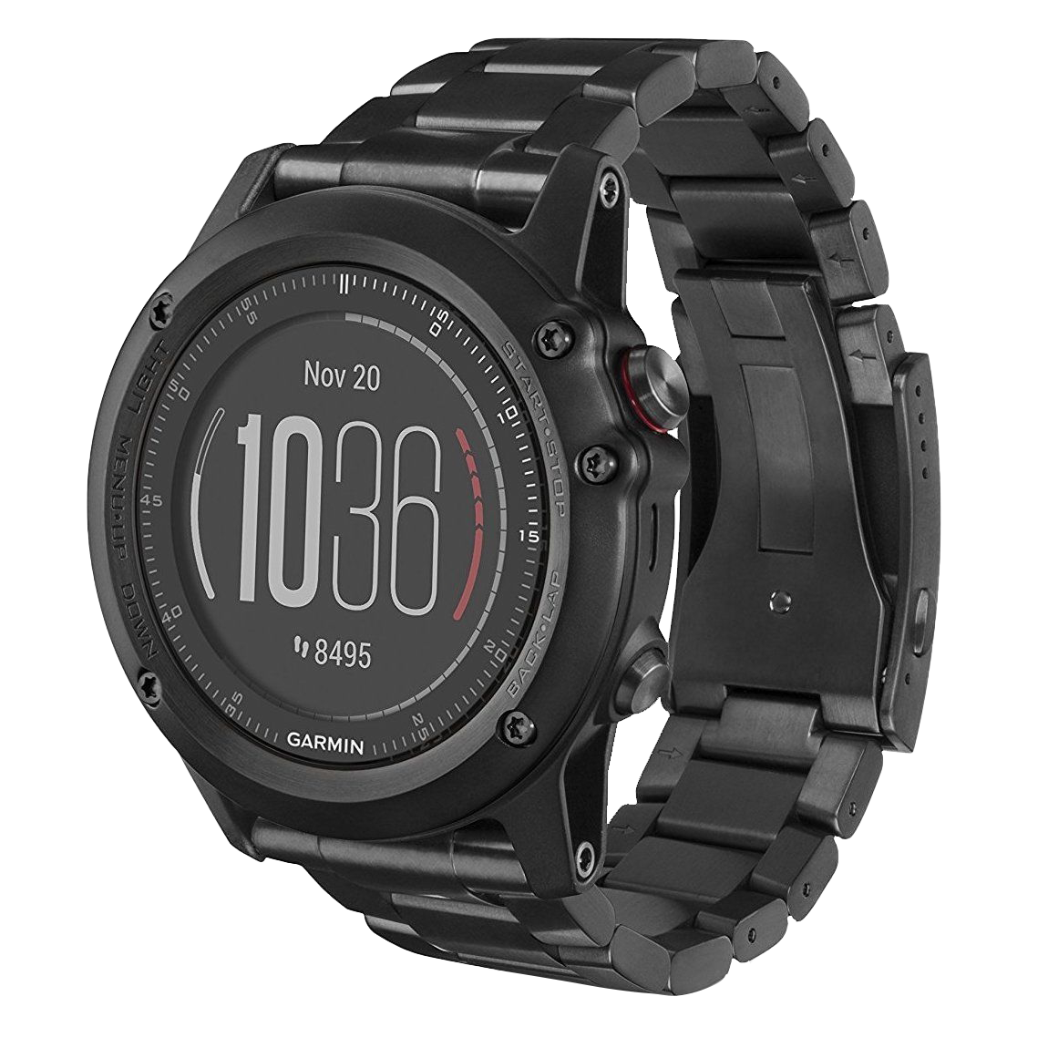 Garmin Fenix ​​3 HR Titanium con correa de titanio DLC - Edición limitada (010-01338-7B)