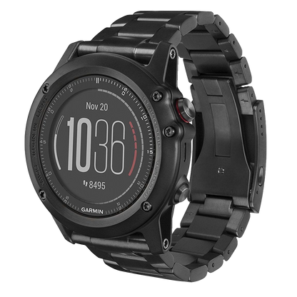 Garmin Fenix ​​3 HR Titanium con correa de titanio DLC - Edición limitada (010-01338-7B)