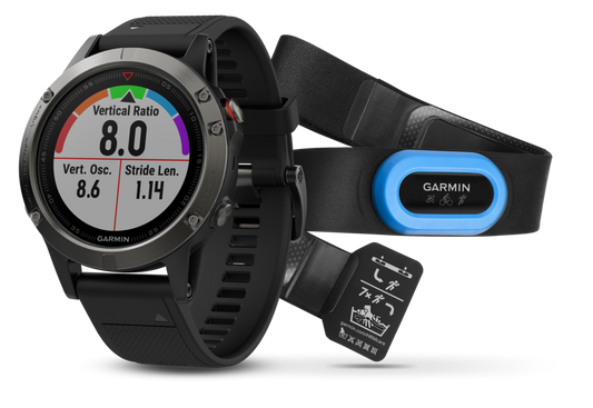 Garmin Fenix ​​5 Bundle gris pizarra con correa negra (010-01688-30)