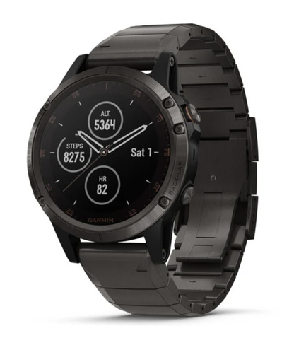 Garmin Fenix 5 Plus Sapphire Carbon Gray DLC Titanium