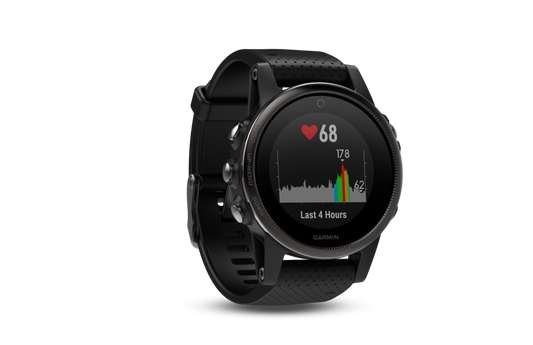 Garmin Fenix ​​5S Zafiro Negro con Correa Negra (010-01685-10)