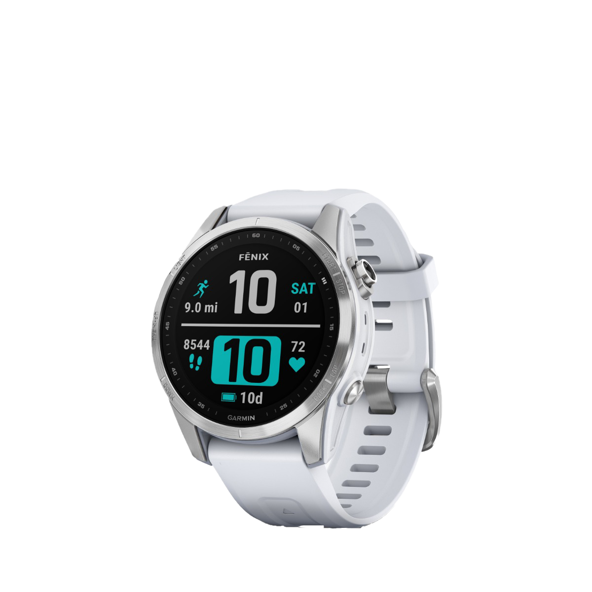 Garmin fenix 7S - Silver with Whitestone Band (010-02539-02)