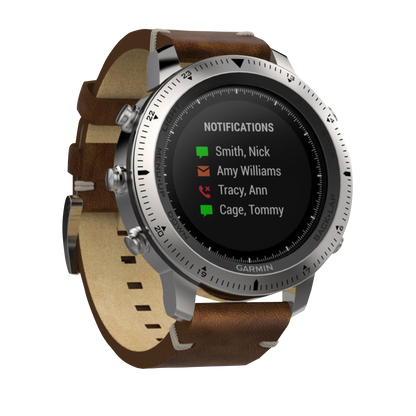 Garmin Fenix ​​Chronos con correa de cuero (010-01957-00)