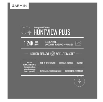 Garmin Huntview Plus Map New Hampshire + Vermont MicroSD Card