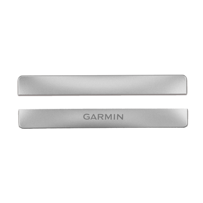 Cubiertas a presión superior e inferior de Garmin (plateadas, para altavoz activo)