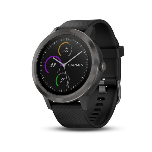 Garmin Vivoactive 3 Black w/ Slate Hardware - Factory Refurbished