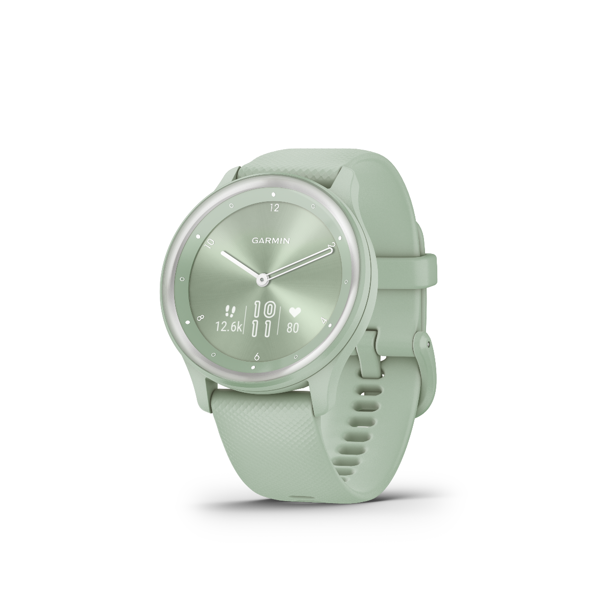 Garmin Vivomove Sport Cool Mint with Silver Accents