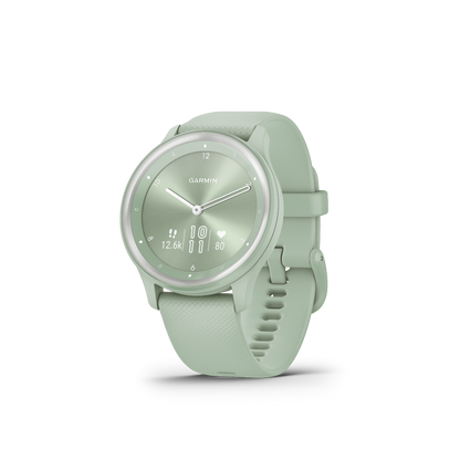 Garmin Vivomove Sport Cool Mint with Silver Accents